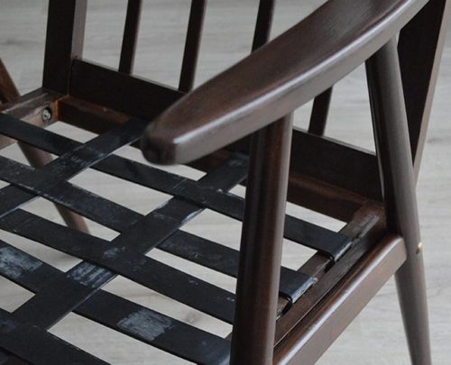Реставрация советского кресла с деревянными подлокотниками
