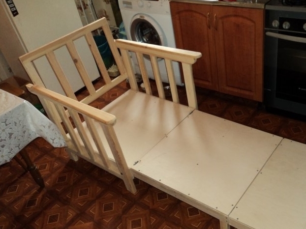 Кресло-кровать из бруса своими руками | Пикабу